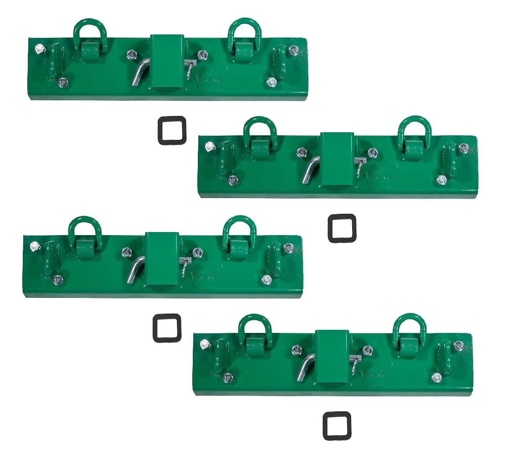 4 Pack 5"x 22" Tractor Bucket Grab Hooks Bolt 2" Hitch Receiver for