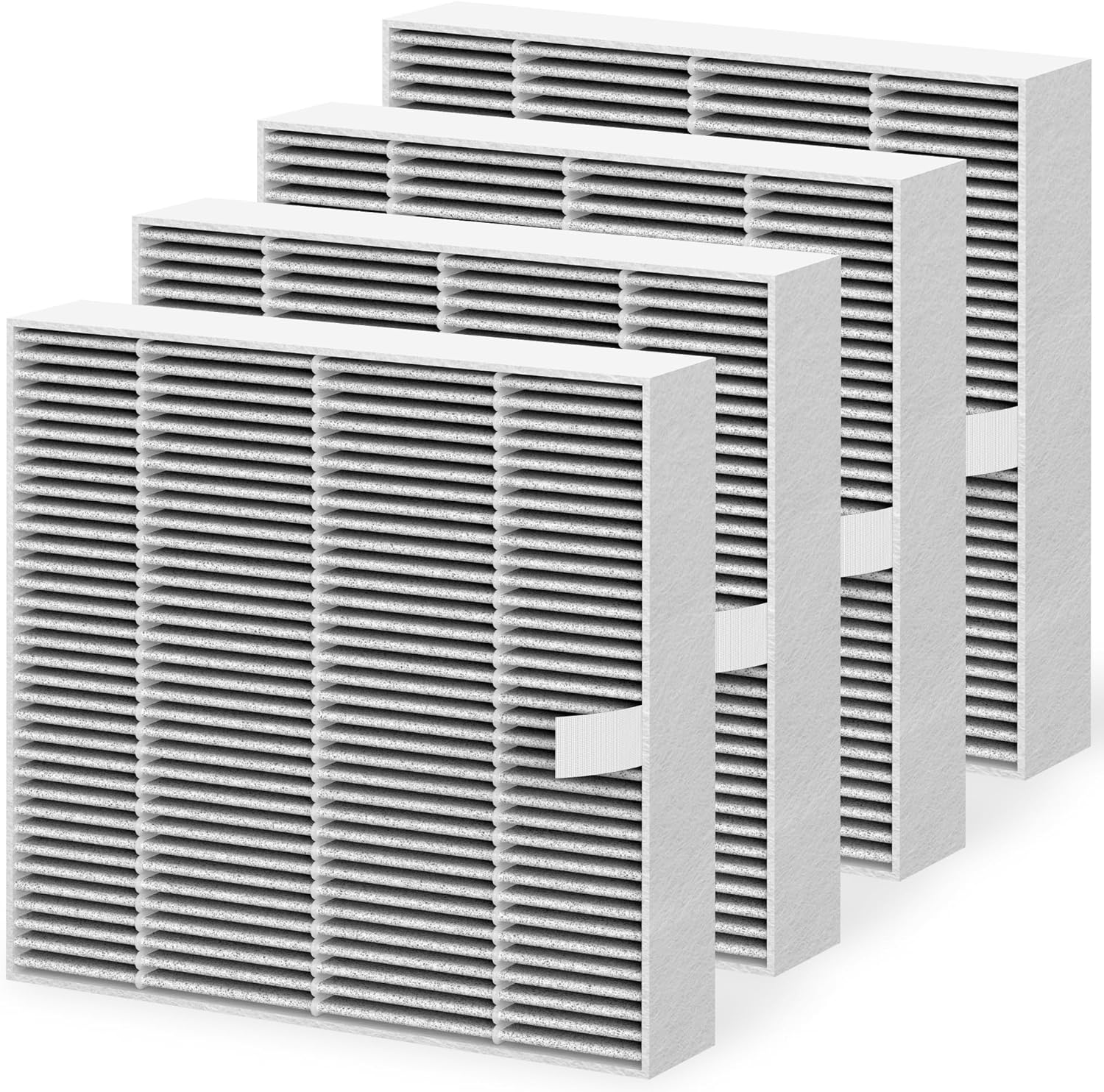 PUREBURG 2-Pack Replacement Filter Set For BLUEAIR 5210i, 5240i, DustMagnet 5200 Series – H13 True HEPA + Activated Carbon 3-Stage Filtration – Captures 99.97% Of PM2.5, VOCs, Smoke, Odors