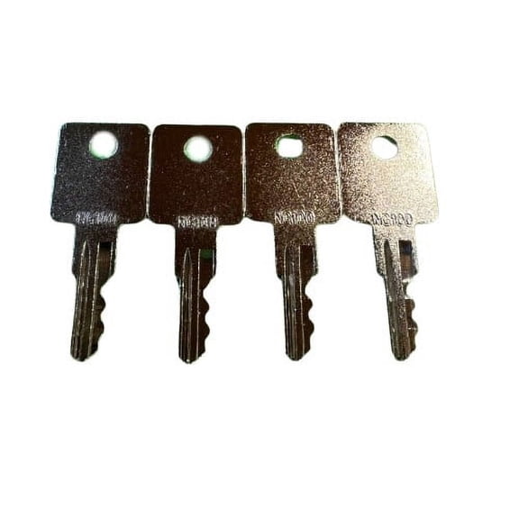 4 Pack 53# NG100 D66462001 16936 Tractor Equip Keys Fits Many Brands Grove Vermeer Cushman Huber