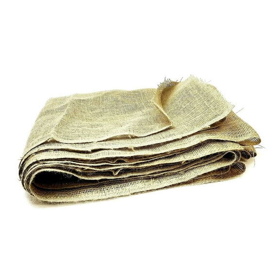 4 pcs Pack 54 inch x 50" Burlap Square Sheet, Medium Weight and Weaved Jute- Burlap for Gardening Supplies, Planter Basket Liners ,Total 75 Square feet Covering Raised Bed Liner