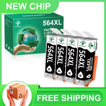 Compatible HP 564XL Black Ink Cartridge - 1 Pack For HP 5510 6510 6512 6515 7510 7515 Printers