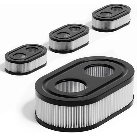 4 Pack 593260 Lawn Mower Air Filter Briggs and Stratton 550ex 675exi 725exi Series Engines Model and More, 798452 Air Cleaner Cartridge Filter Troy Bi