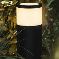 4 Pack LED Low Voltage Landscape Path Lights, 3000K Warm White Lighting, Aluminum Construction Walkway Light