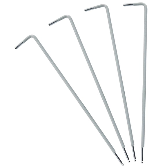 4 Pack 5mm Ball End Hex Key Wrench, L-Shape Long Arm Allen Wrench, L Shaped Long Arm Ball Point Hexagon Keys - Orange Hex Tools for DIY, Bicycle Repair & Professional Machine Maintenance