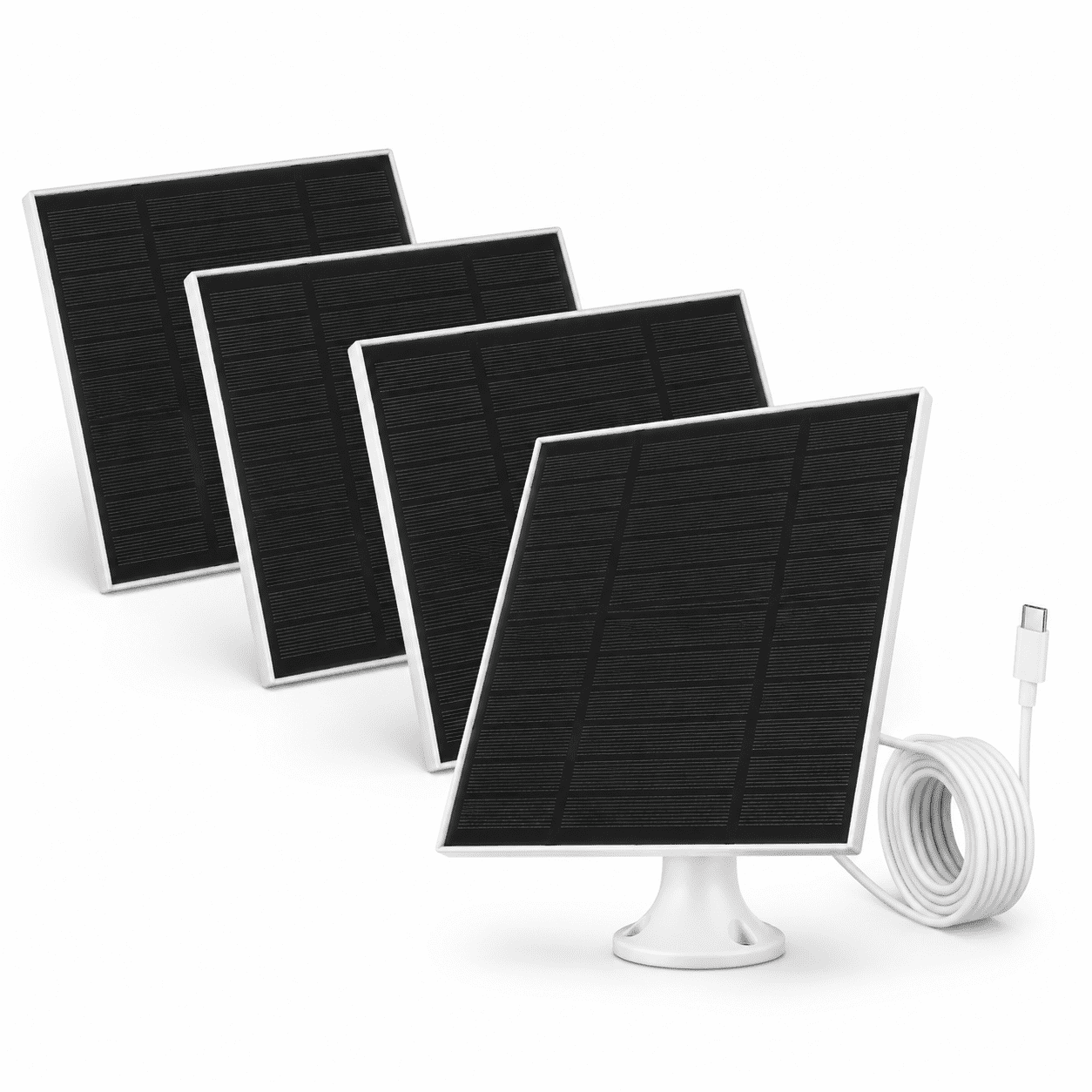 4 Pack 5w Solar Panels For Outdoor Security Cameras Type-c - Walmart.com
