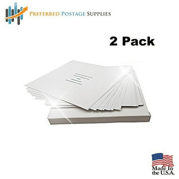 (4 Pack) 5x5 Universal Pinwheel Postage Meter Tape - 300 Labels/Box - 4 Labels/Sheet - 75 Sheet/Box (445-75)