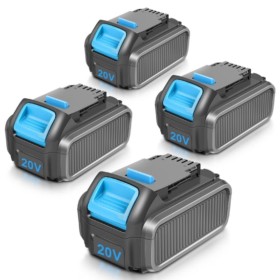 4 Pack 6.0Ah 20V Battery Compatible with Dewalt 20V Battery,Power Tools DCD/DCF/DCG Series Battery