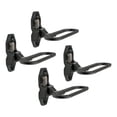 thumbnail image 1 of 4 Pack 6-5/16" (W) x 4-3/4" (D) Black Galvanized Steel Trailer Folding Step - Fold Down Utility Bed Body Safety 440 LBS Reliable Grab Handle or Step for Trailer RV Bus Camper, 1 of 8