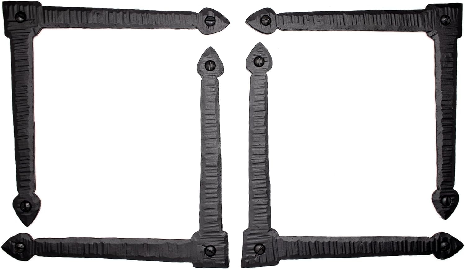 4 Pack 6 Inch Decorative Corner Brackets Black L Bracket Decorative