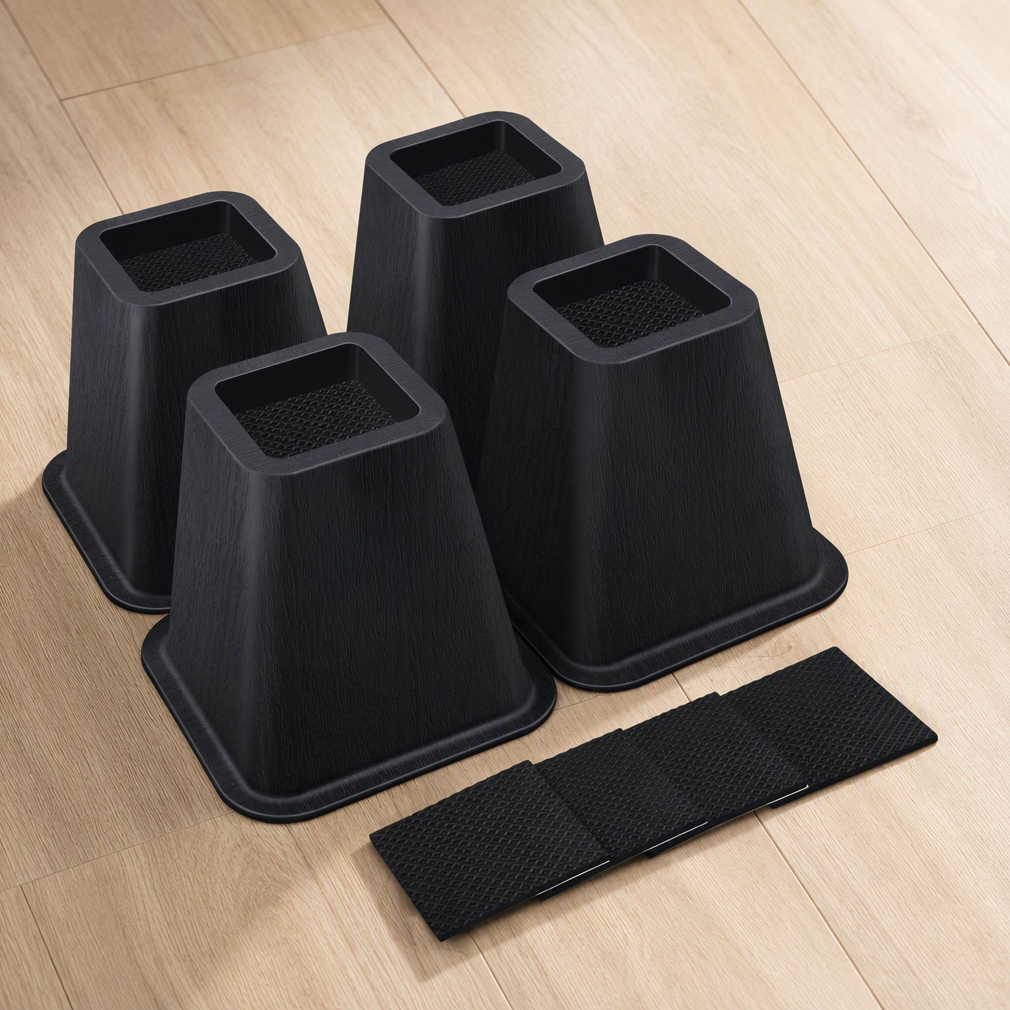 Desk Riser Table 4 Pack 6 Inch Furniture Risers, Heavy Duty Bed Risers for Table Chair ...