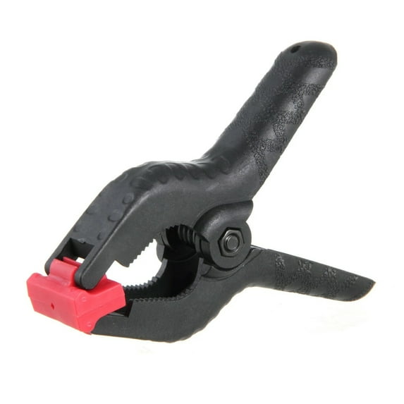 4 Pack 6 Inch Heavy Duty Nylon Spring Muslin Hand Held Clamps, 3 Inch Jaw Opening
