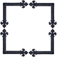 thumbnail image 1 of 4 Pack 6 inch Decorative Corner Brackets Black L Bracket Decorative Corner Brackets Flat Angle Bracket Barn Door Hardware Ornamental Brackets The Fleur De Lis Series by Borderland Rustic Hardware, 1 of 3
