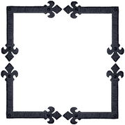 4 Pack 6 inch Decorative Corner Brackets Black L Bracket Decorative Corner Brackets Flat Angle Bracket Barn Door Hardware Ornamental Brackets The Fleur De Lis Series by Borderland Rustic Hardware