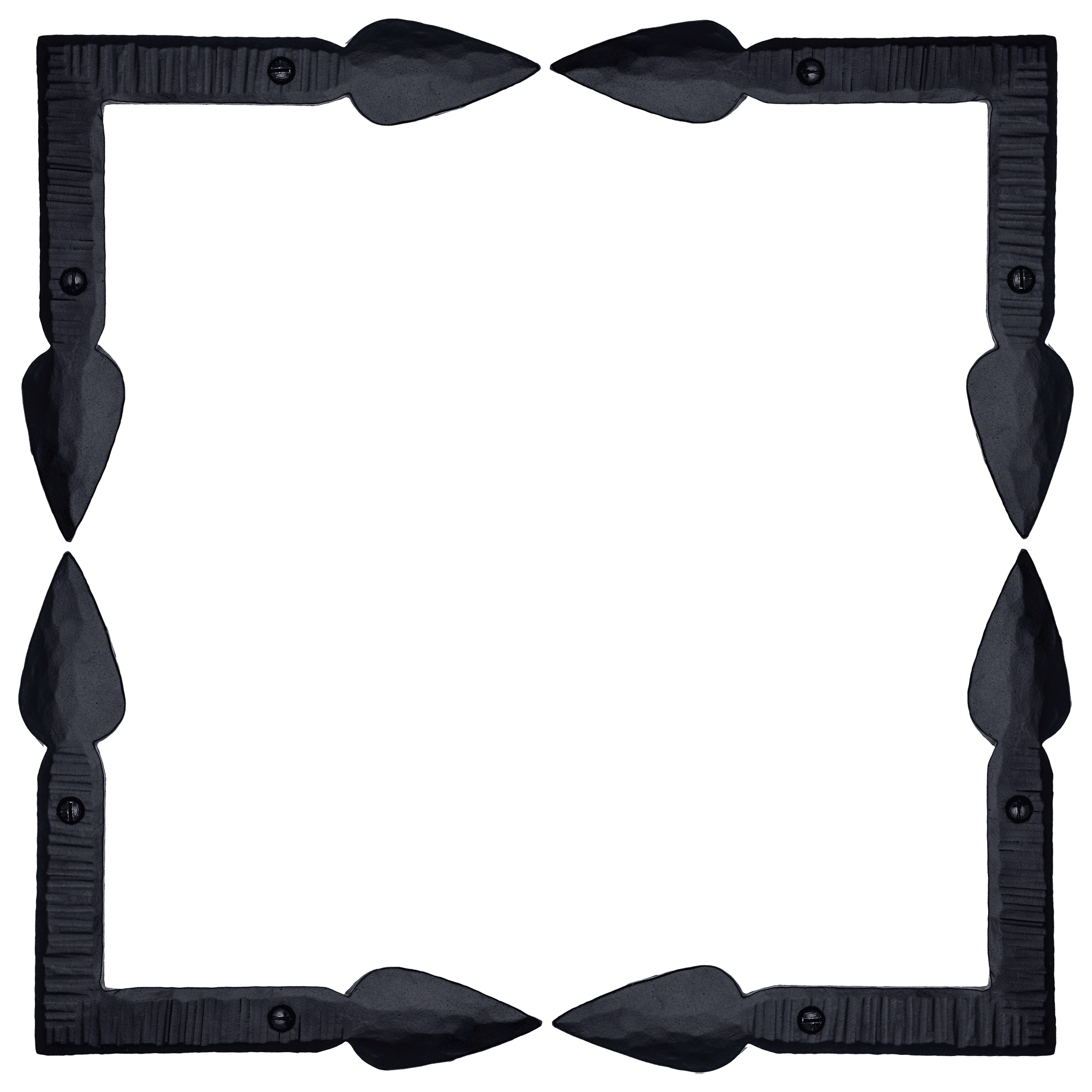 4 Pack 6 inch Decorative Corner Brackets Black L Bracket Decorative