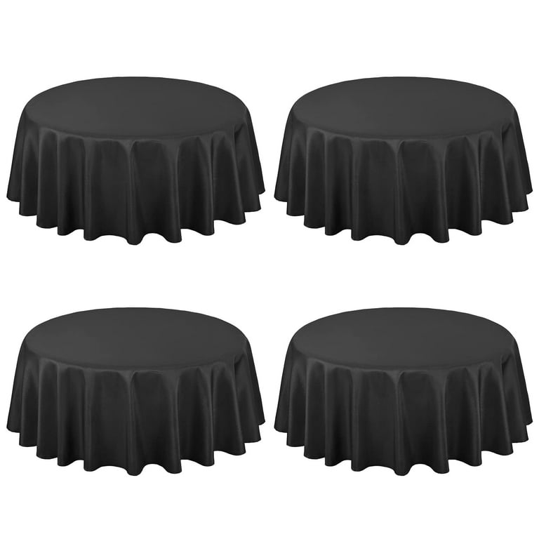 Black Fabric Tablecloth 60in x 84in