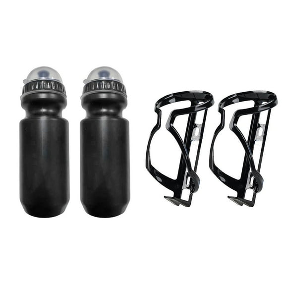 4 Pack 650ML Water Bottles with Bicycle Holders for Road and Mountain Cycling