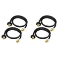 4 Pack 6FT Propane Adapter Hose 1Lb to 20Lb,POL Male Connection Hose