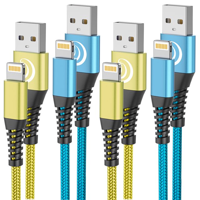 [4 Pack]6FT iPhone Charging Cord, XUDUO iPhone Charger Cable MFI