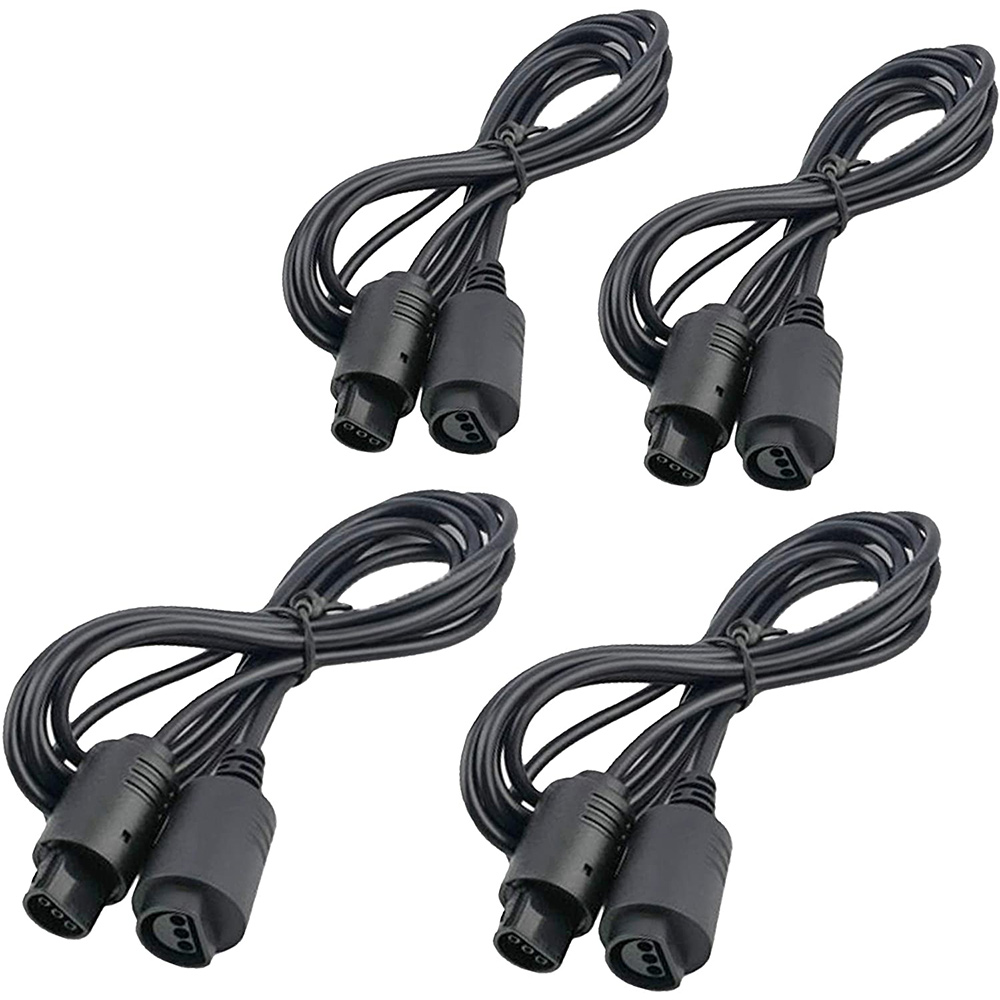 4 Pack 6Ft N64 Controller Extension Cable Cord for N64 Controller