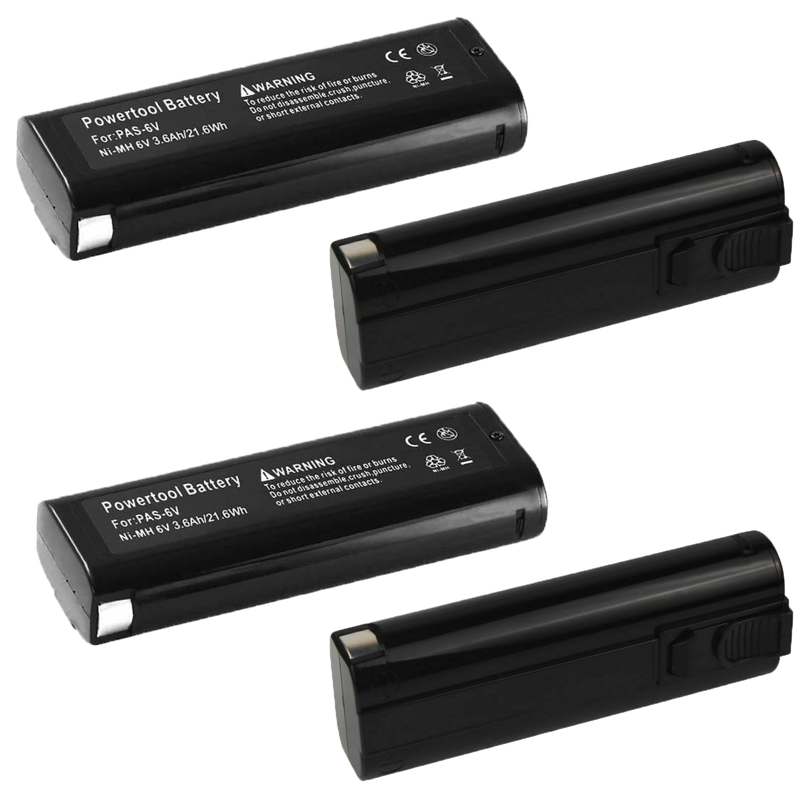 4 Pack 6V 3600mAh NI-MH Battery Compatible with Paslode 404717 B20544E ...