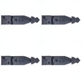 thumbnail image 1 of 4 Pack 7 Inch Black Wrought Iron Hinges - Hand Forged Wrought Iron Door Hinges – Rustic Iron Hinges for Farmhouse Shutters, Chests, Barn Doors, Shutter and Gates – The Hacienda Series, 1 of 2