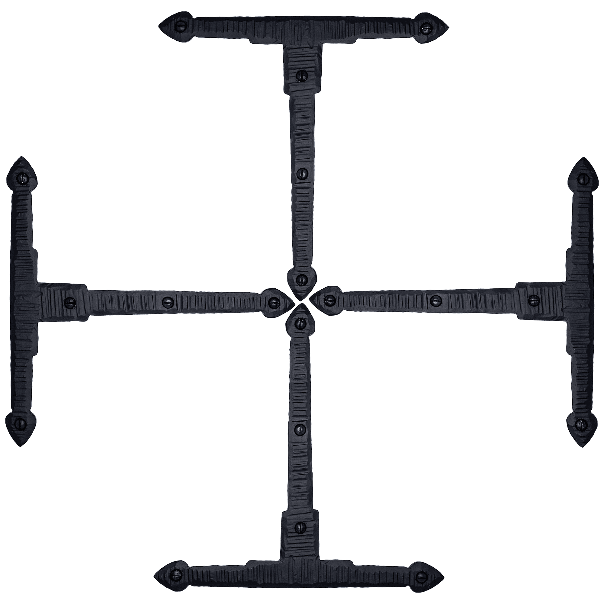 4 Pack 7 inch Decorative Corner Brackets Black T Bracket Decorative