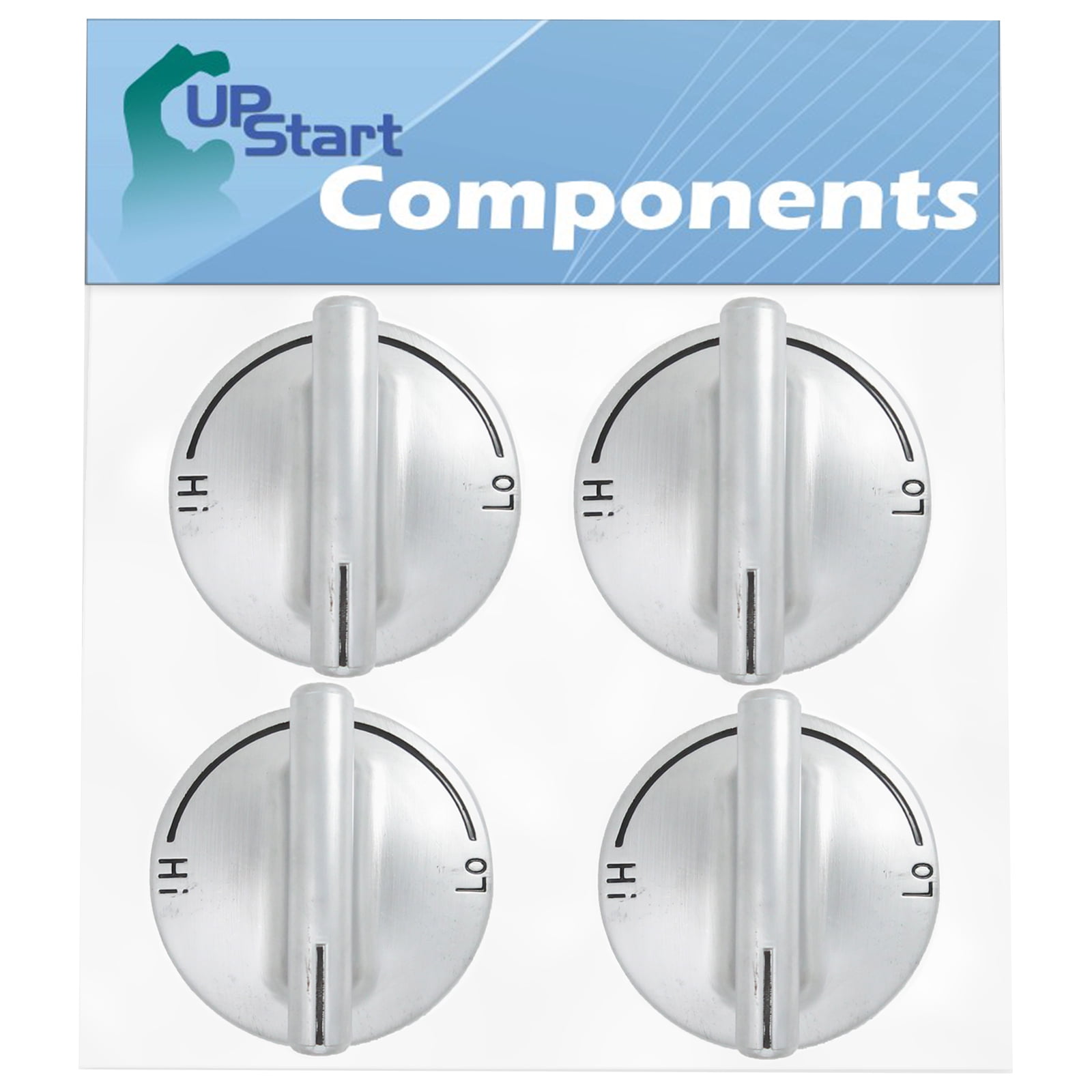 4 Pack 74007733 Gas Range Cooktop Burner Knob Replacement for Jenn Air Jgc8536ads, Jenn Air Jgd8430ads, Jenn Air Jgc8430bds, Jenn Air Jgd8430adb, Jenn Air Jgc8536adb, Jenn Air Jgc8430bdb, Jgc8536adw