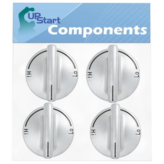 4 Pack 74007733 Gas Range Cooktop Burner Knob Replacement for Jenn Air Jgc8536ads, Jenn Air Jgd8430ads, Jenn Air Jgc8430bds, Jenn Air Jgd8430adb, Jenn Air Jgc8536adb, Jenn Air Jgc8430bdb, Jgc8536adw