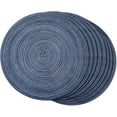 thumbnail image 1 of 4 Pack/ 8 Pack Round Braided Placemats Place Mats for Dining Tables Woven Heat Resistant Table Mats 15 inch, 1 of 6
