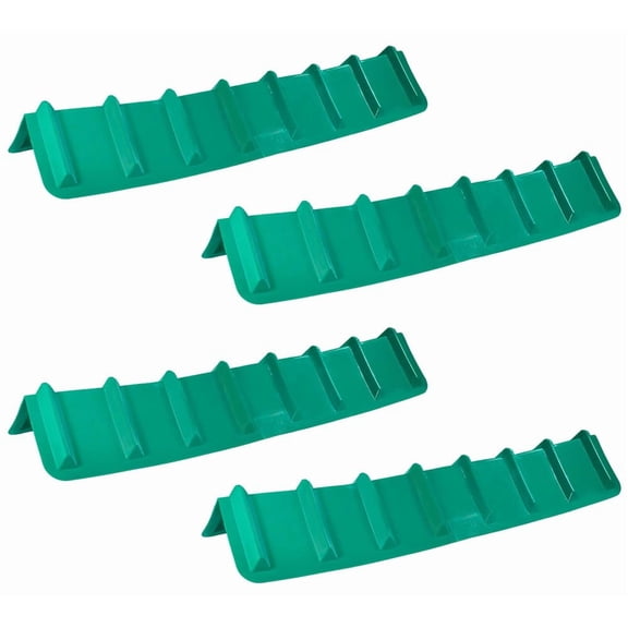 4 Pack 8"x8"x48" Green Flatbed Corner Protector - V Shaped Edge Guard for Tie-Down Winch & Ratchet Straps - Plastic Corner Protector for Flatbed Trailer Cargo Load