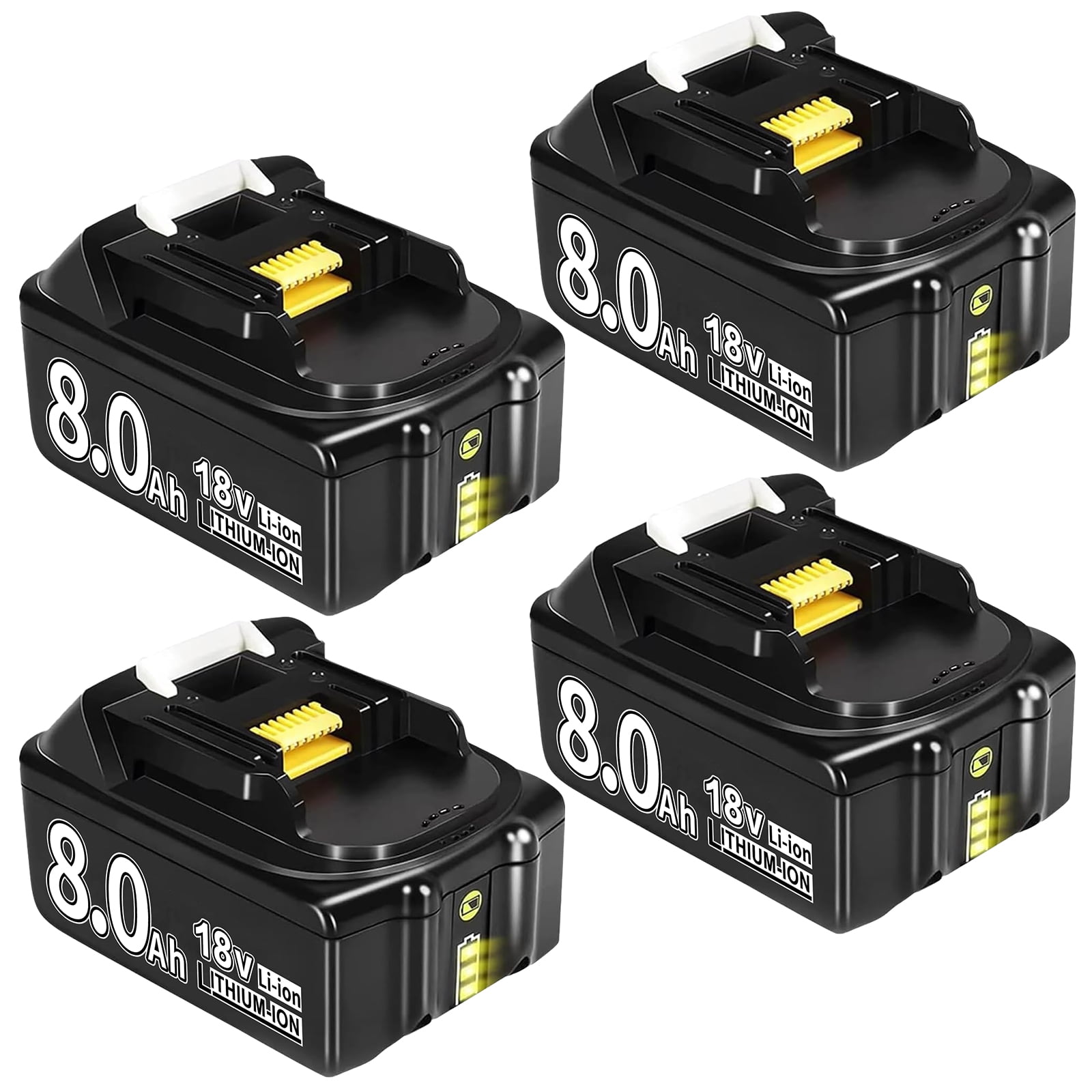 Batterie 18V 8000mAh Pour Outils Makita – Lot De 2, Compatible BL1850B, LXT-400