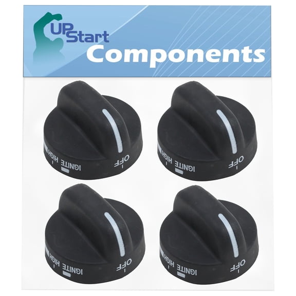 4 Pack 8273103 Range Burner Knob Replacement for Amana Agr5630bds1, Whirlpool Wp8273103, Whirlpool 8273103, Whirlpool Sf368leps0, Whirlpool Sf368leps1, Whirlpool Sf368lepb0, Whirlpool Sf368lepb1
