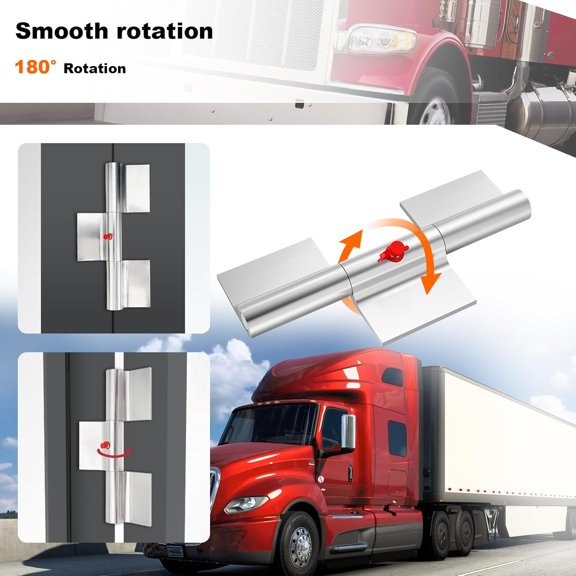 4 Pack 9 Inch Greaseable Weld On Door Hinges for Trailer Ramp Gate, Heavy Duty Aluminum Hinges with Grease Fitting, Truck Utility Trailer Gate Replacement Parts$$