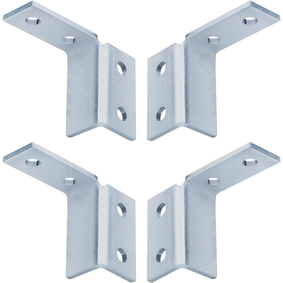 4 Pack 90 Degree Wing Shaped Fittings for 1-5/8" Strut Channels | Left & Right Mount