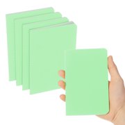 4 Pack A6 Notebook, A6 Journal Mini Notebook Pocket Kraft Memo Notepads Lined Sketchbook Small 3.5x5.5 Inch 30 Sheets for Men Women Office Supplies Purse Travelers, Light Green