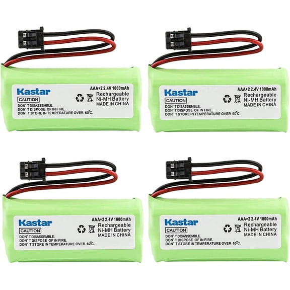 4-Pack AAAX2 2.4V MSM 1000mAh Ni-MH Rechargeable Battery for BT-1008 BT-1016 BT1008S DECT20602 DECT 2080 2060-2 DWX-207 DECT20854WX DECT21802 Dantona BATT-1008 Empire CPH-515B