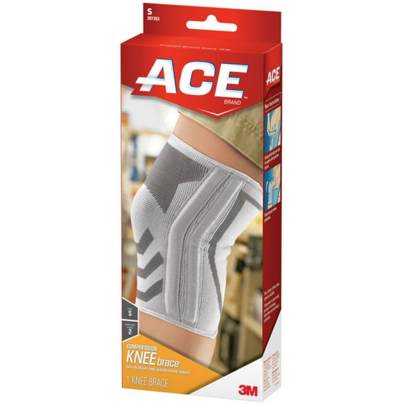 4 Pack - ACE Compression Knee Brace with Side Stabilizers, Small 1 ea