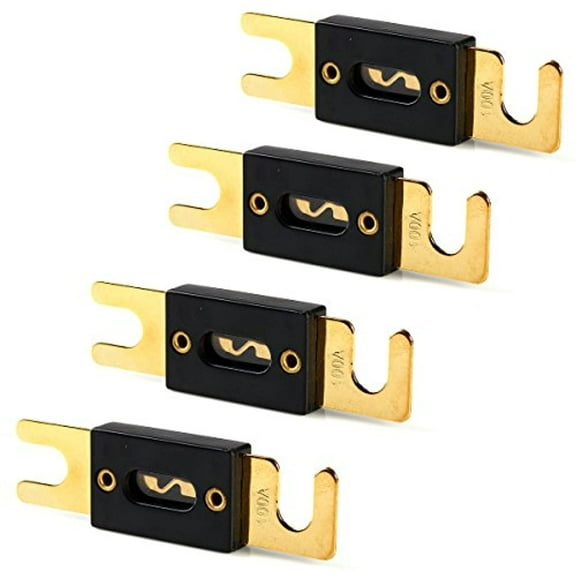 4 Pack ANL fuse For Autocar Vehicles Audio System Gold Plated (100 AMP)