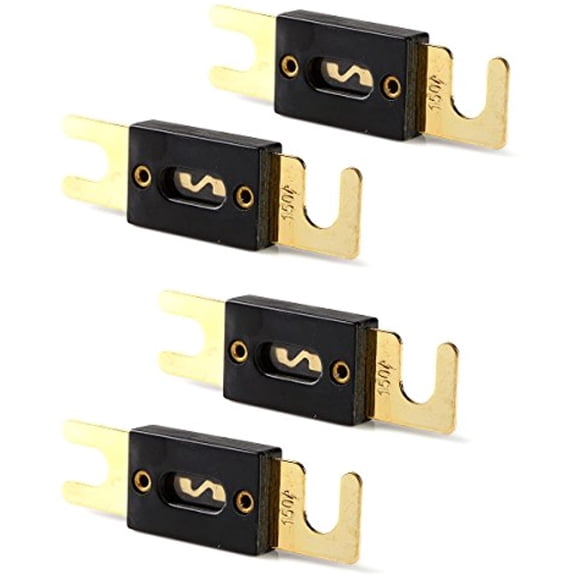 4 Pack ANL fuse For Autocar Vehicles Audio System Gold Plated (150 AMP)