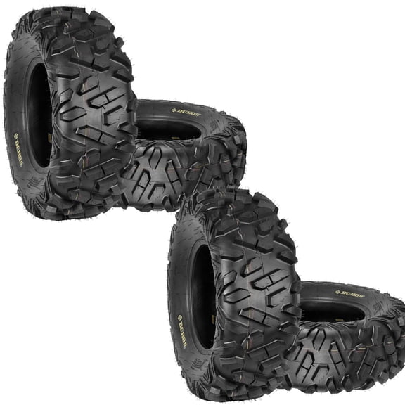 4 Pack ATV Tires 26x9-12 26x11-12 26x9x12 26x11x12 ATV UTV All Terrain Tires for Trail Desert Mud 6-Ply All-Terrain Hunting & Recreational Riding on ATV, UTV, Quad and 4 Wheeler