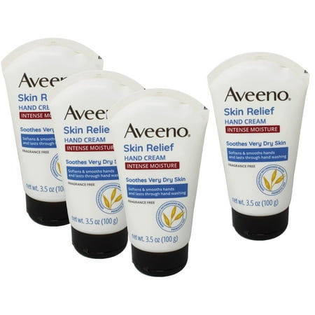 4 Pack - AVEENO Active Naturals Intense Relief Hand Cream 3.50 oz Each