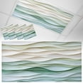 thumbnail image 1 of 4 Pack Abstract Wave Texture Fluorescent Light Covers for Ceiling Lights Watercolor Green Decor Magnetic Ceiling Light Covers Overhead Light Filters for Office Classroom Home, 1 of 9