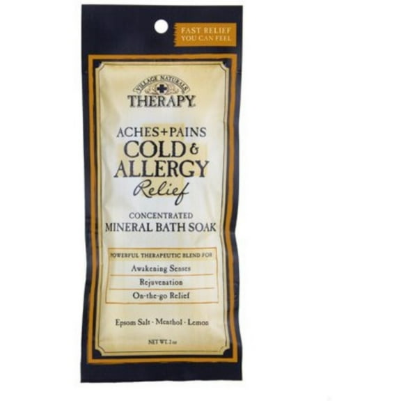 4 Pack - Aches + Pains Cold & Allergy Relief Bath Soaks 2 oz