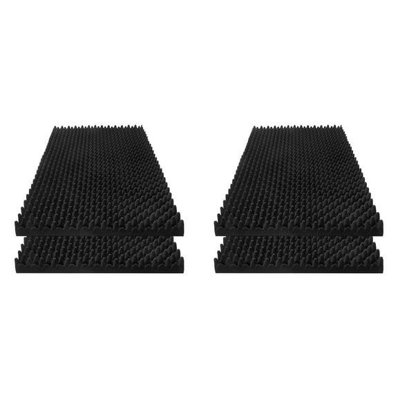 4 Pack Acoustic Foam Panels, 48 X 24 X 2Inch High Density Sound Absorbing Panels for Home,Office, Recording Room, Studio