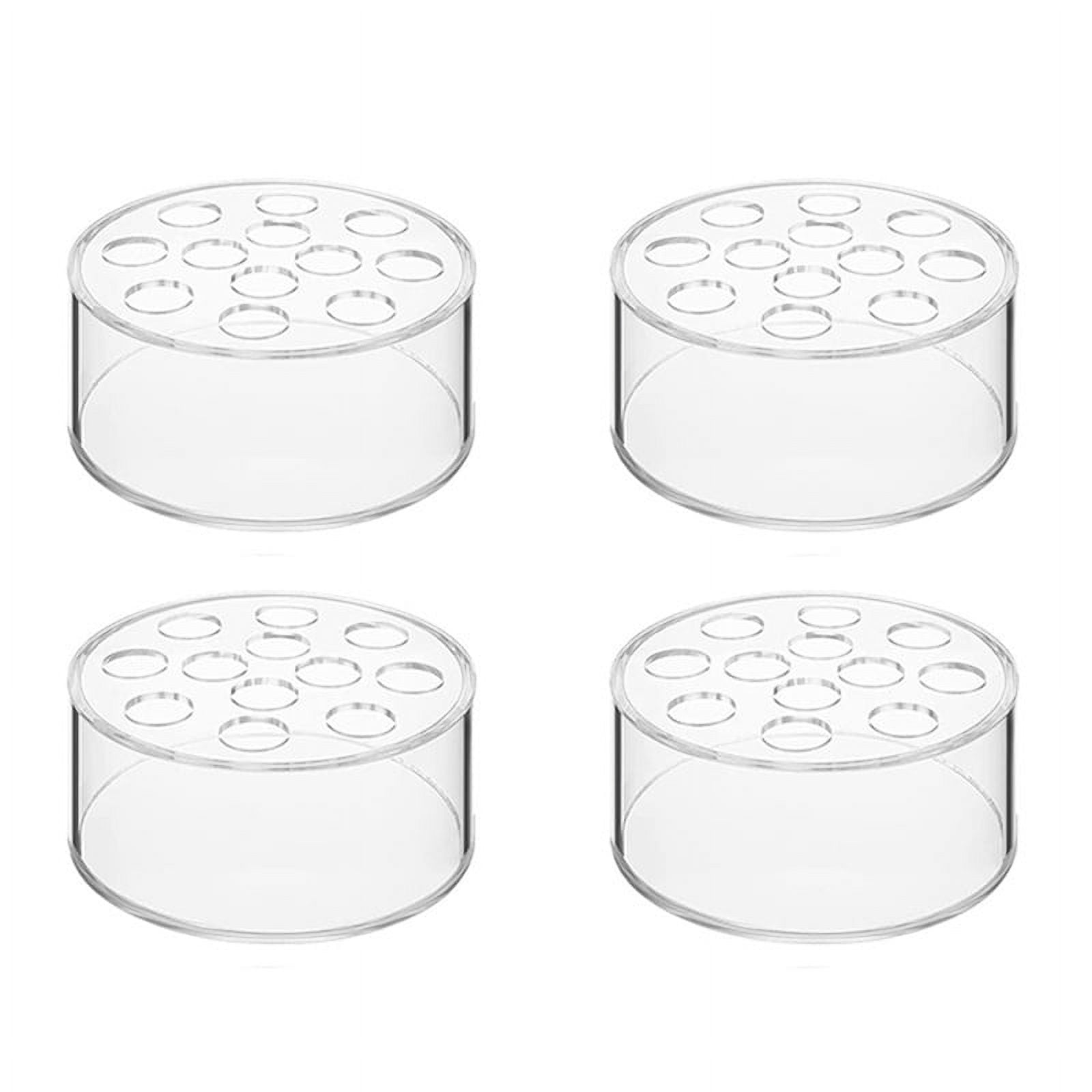 8 Pack Clear Acrylic Flower Vases - Square Low Centerpiece Vases For Weddings, Parties, Dining Table Decor