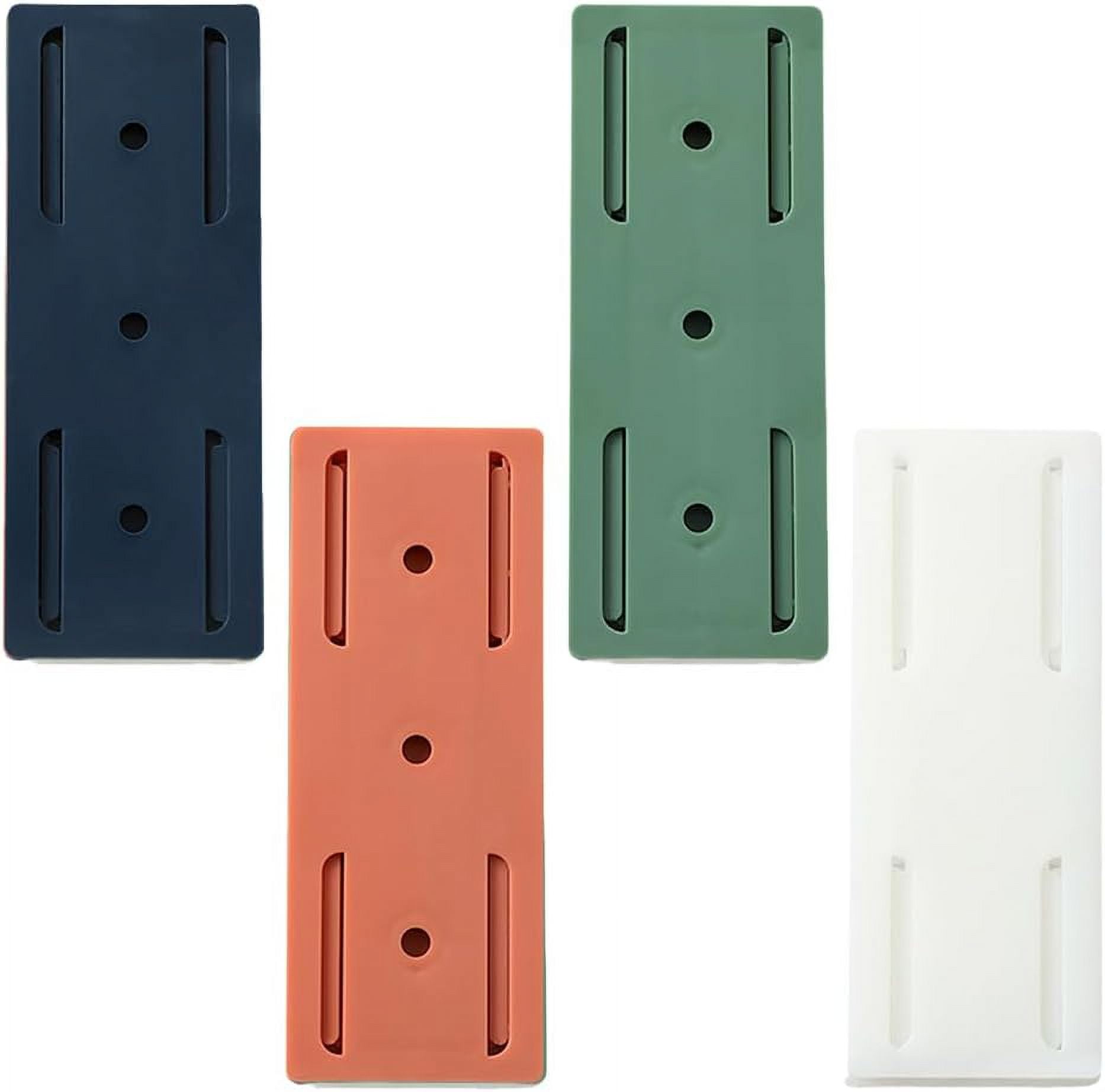 4 Pack Adhesive Punch-Free Socket Holder, 2025 New Power Strip Holder ...