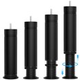 thumbnail image 1 of Adjustable Bed Legs 8-12 Inch, Heavy Duty Replacement Bed Frame Legs with M8 Threads, Reinforced ABS Furniture Legs for Adjustable Beds, Sofa, Desk & Furniture, 4 Pack, 1 of 8