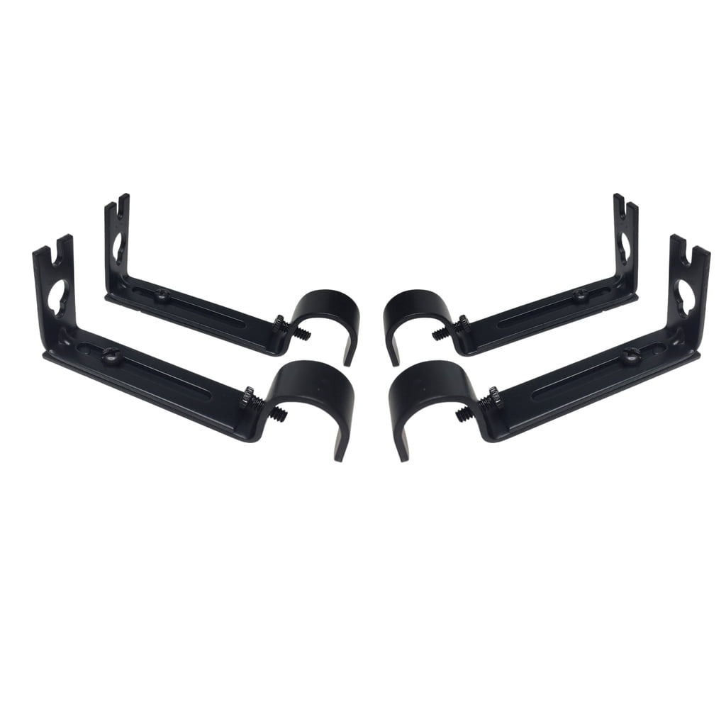 4 Pack Adjustable Curtain Rod Bracket, Heavy Duty Curtain Rod Holders