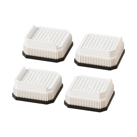 4 Pack Adjustable Furniture Risers Pads for Bed Sofa Legs, Height Lifters, Quick Installation