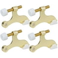 thumbnail image 1 of WellMade 4 Pack Adjustable Hinge Pin Door Stoppers, Heavy Doorstops for Top of Door,   Satin Brass  with  Rubber Bumper Tips, WellMade, 1 of 8